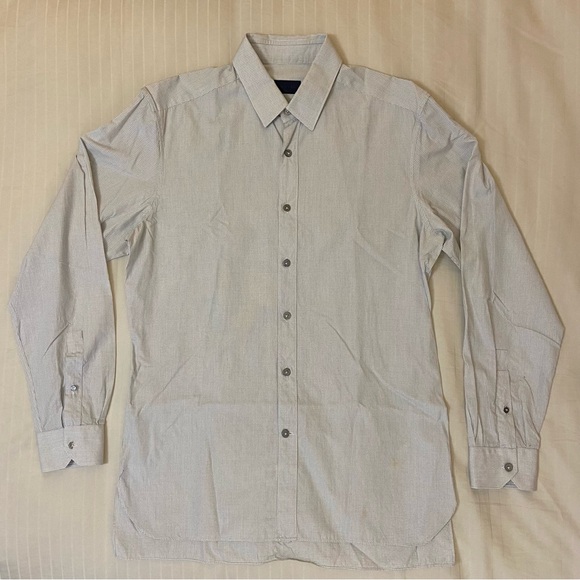 Lanvin Other - LANVIN cross checkered collared long sleeve dress shirt neck: 15.5 sleeve: 39